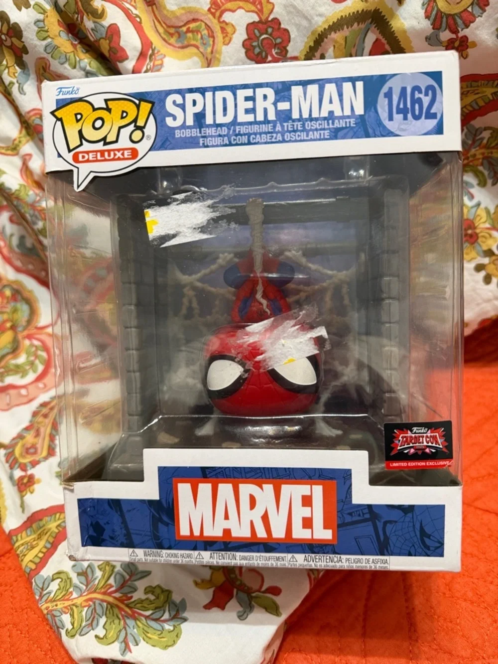 Funko Spider-Man Pop! Deluxe Figure - Red, Blue, White